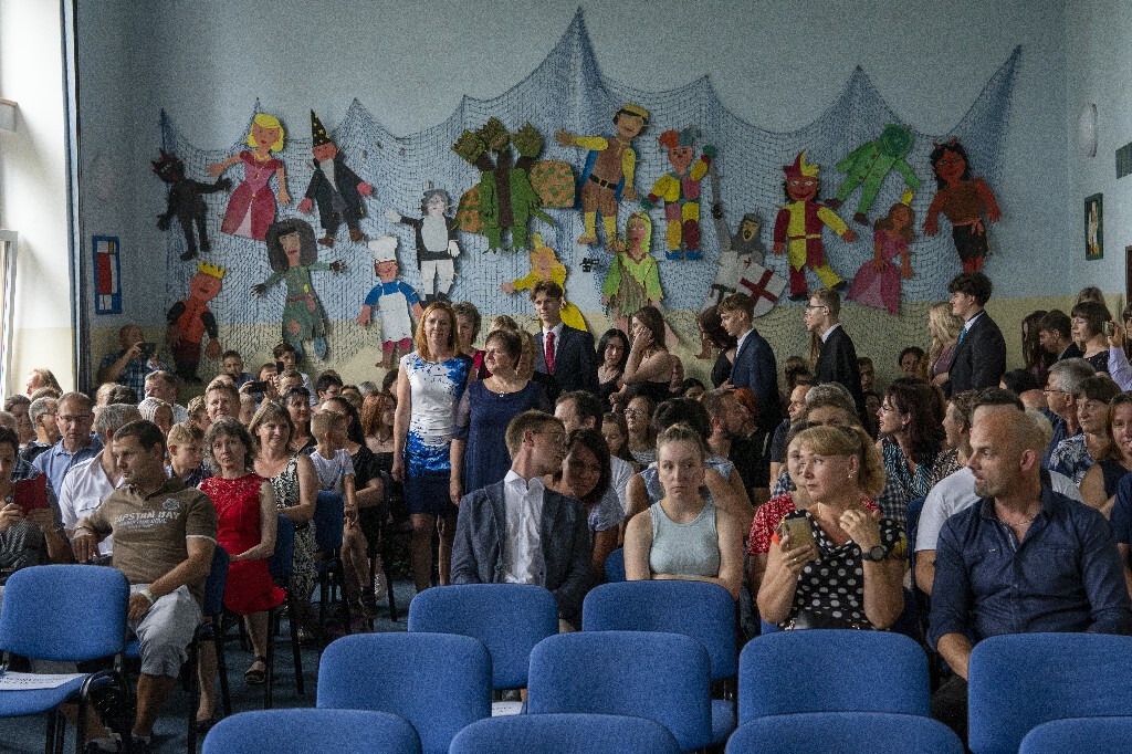 Slavnostní předávání vysvědčení žáků devátých tříd