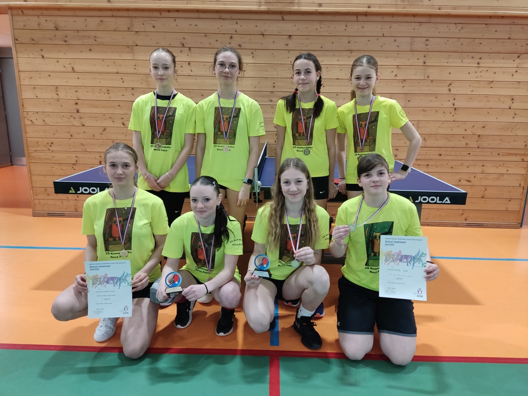 Stolní tenis 2025 dívky