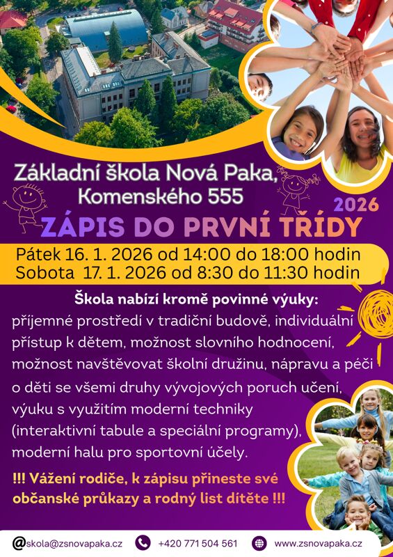 Zápis do první třídy 2026