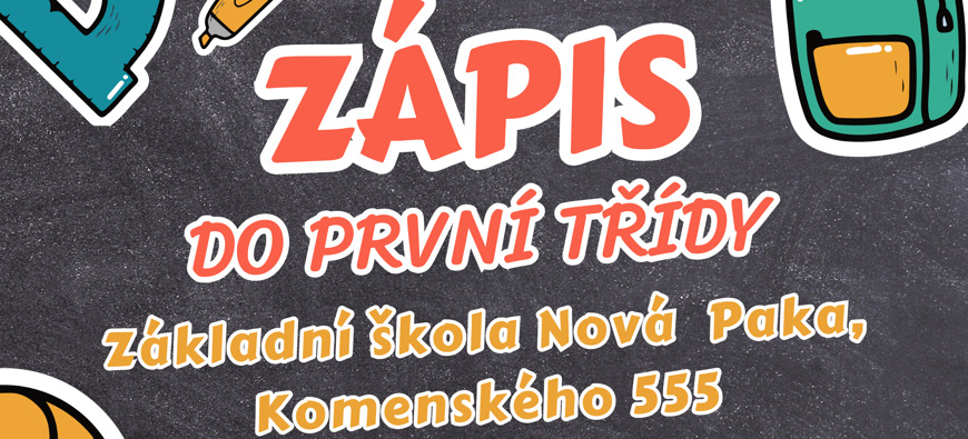 Pozvánka k zápisu do 1. třídy