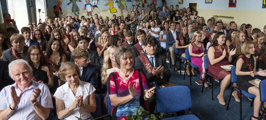 Slavnostní předávání vysvědčení žáků devátých tříd