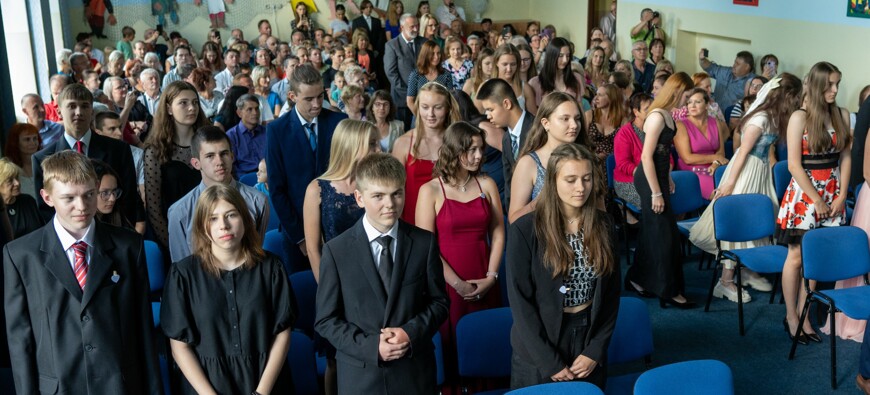 Slavnostní předávání vysvědčení 9.A a 9.B