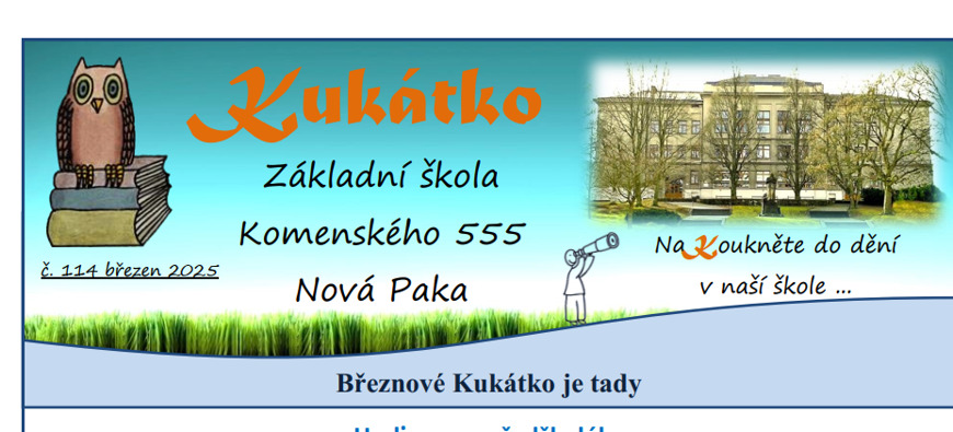 Vyšlo nové Kukátko číslo 114 za měsíc březen