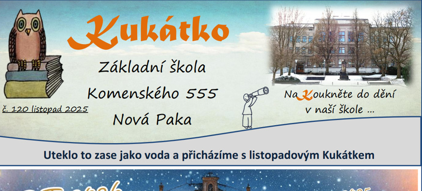 Vyšlo nové Kukátko číslo 120 za měsíc listopad