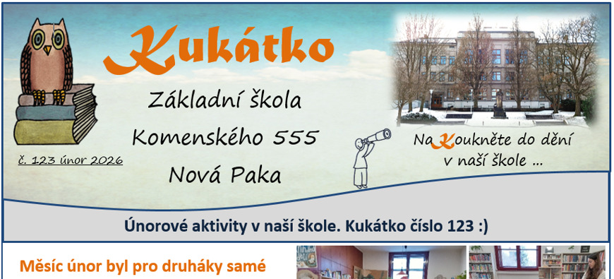Vyšlo nové Kukátko číslo 123 za měsíc únor.