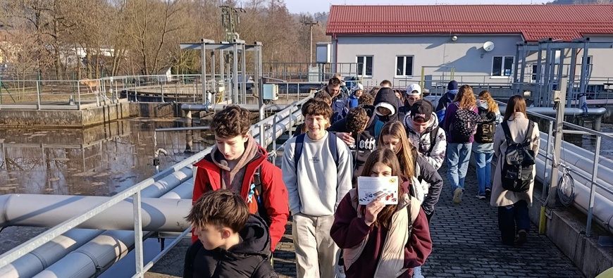 Exkurze v ČOV ve Staré Pace