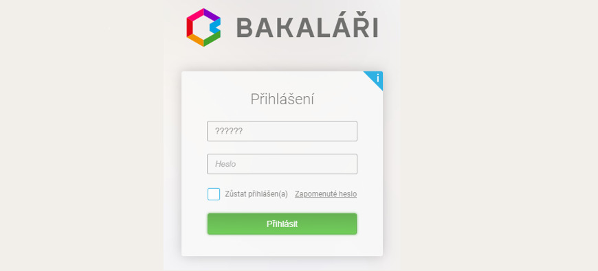 Změna hesla do systému Bakaláři